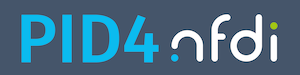 Persistent Identifiers for and in NFDI – PID4NFDI Stakeholder Workshop