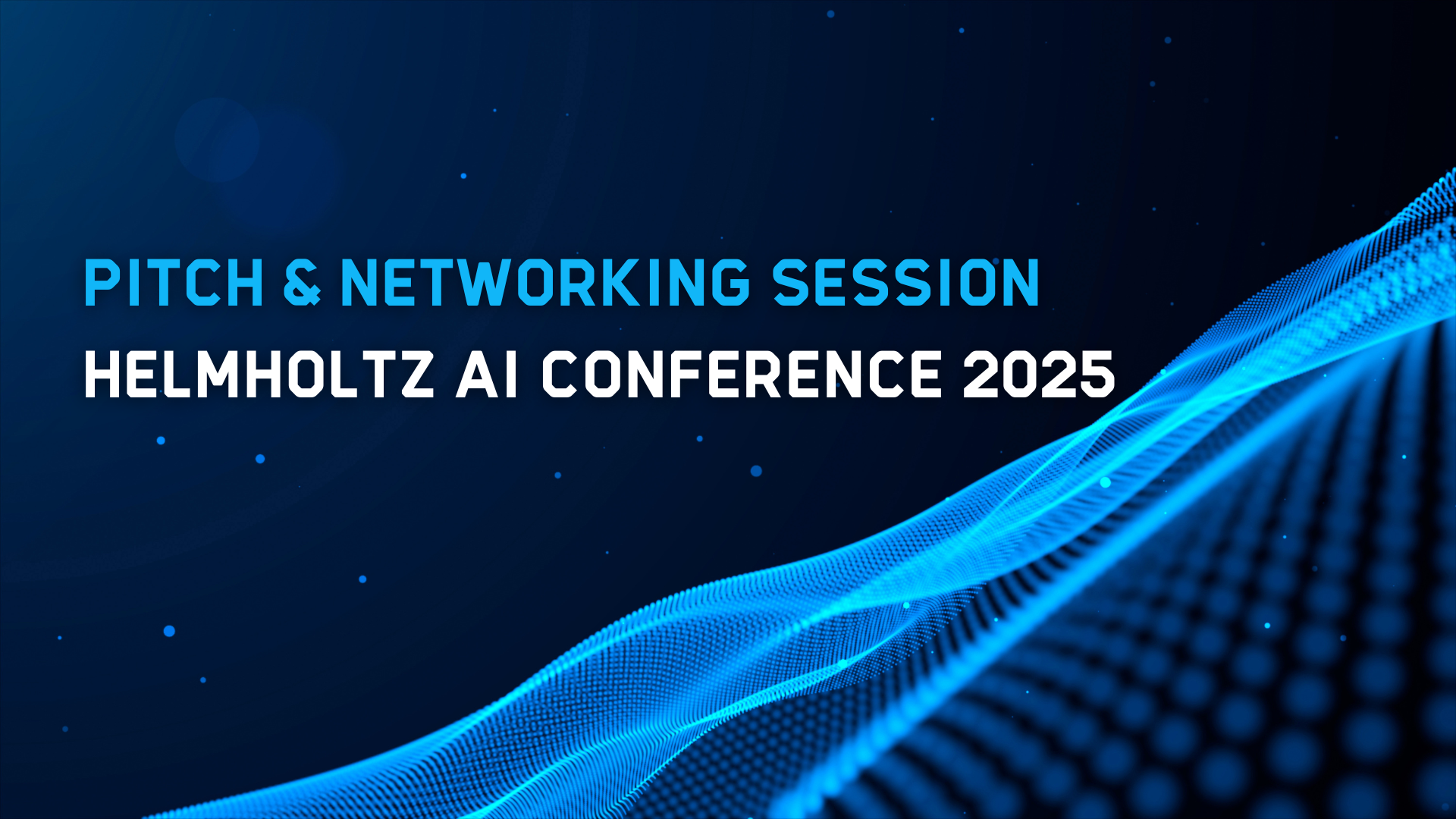 Pitch and Networking Session: Helmholtz AI Conference 2025